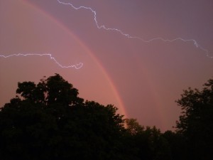 Lightning rainbow from listener 1