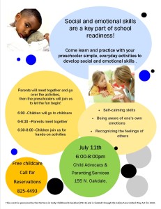 July 2013 Social Emotional Learning Party