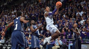 K-State's Marcus Foster lays up a shot against Oral Roberts at Bramlage Coliseum in Manhattan, Kansas on November 13, 2013. (Scott D. Weaver/K-State Athletics)