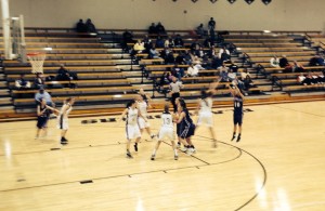 Senior Calli Calihan makes a 3-point shot for Southeast of Saline on Thursday.