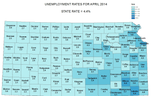 April jobless figures. Click to enlarge the map