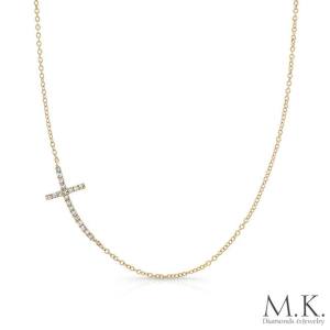 mk sideways diamond cross