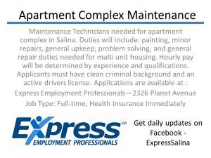 Apartment Complex Maintenance