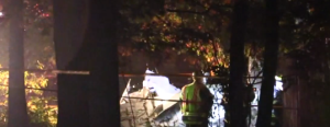 First responders on the scene of Sunday night plane crash- Courtesy photo