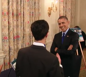 President Obama at Monday's White House Science Fair