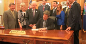 Photo of Wednesday's signing -courtesy photo