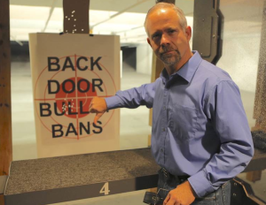 Rep. Huelskamp at the shooting range on Thursday