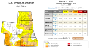Most recent drought monitor map (click to enlarge)