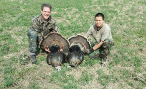 Gov. Brownback at the Turkey hunt-courtesy photo
