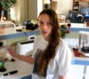 Banda from her YouTube video