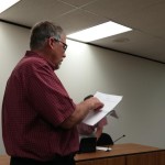 Don Merriman announces recount results.