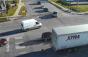Lawrence traffic camera photo on Monday morning