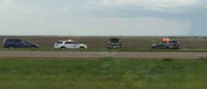 Law enforcement on the scene of Wednesday's incident on I-70