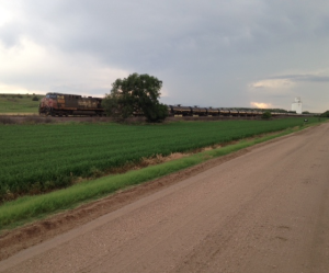 Oil train rolls across western Kansas