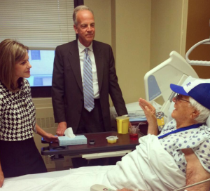 Rep. Jenkins and Sen. Moran on a visit to the Topeka VA hospital