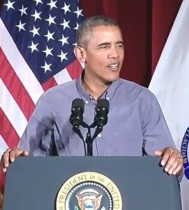 The President Speaks at the Labor Day event in Boston
