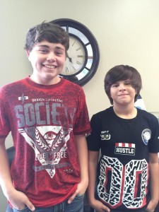 Bank VI Heroes of the Week Austin Eaton (left) and Tristian McDowell.