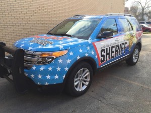 The new Saline County Sheriff DARE Vehicle