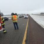 I-135 at Exit 65 just after 2:00 p.m. Sunday (Photo: Kansas Highway Patrol)