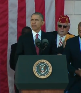 Pres. Obama at Veterans Day events in Washington