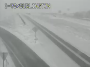 I-70 at Burlington, Co just after 8:40 a.m. on Wednesday