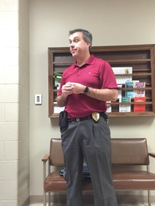Salina Police Sgt. Jim Feldman addresses the media in regards to Friday's shooting.