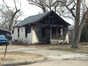 The cause of an overnight fire in this home has not yet been determined (Photos and Video by Terry Tebrugge)