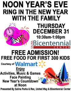 Noon Year's Eve Flyer
