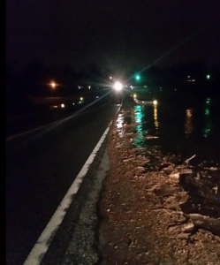 Spring River about to cross U166 East of Baxter Springs Photo Cherokee County Emergency Mgmt