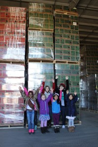 The cookies are here! Girl Scouts get a first-hand look at cookies arriving in Wichita in advance of Girl Scouts of Kansas Heartland’s annual Cookie Sale, which starts February 13. (Courtesy photo)