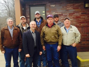 Congressman Tim Huelskamp and members of the Saline County Farm Bureau Association met Tuesday