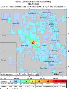 USGS Intensity map..click to ENLARGE