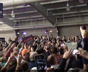 Iowa voters celebrate on Monday night Courtesy image 