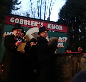 Punxsutawney Phil on Tuesday morning- courtesy photo