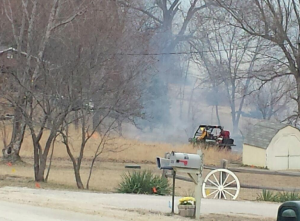 Pottawatomie County fire on Wednesday