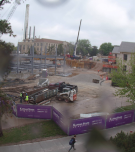 Seaton Complex construction underway on Wednesday morning-image KSU