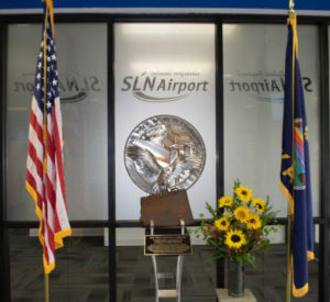 "We Shall Never Forget" sculpture at Salina Regional Airport (Courtesy Photo)