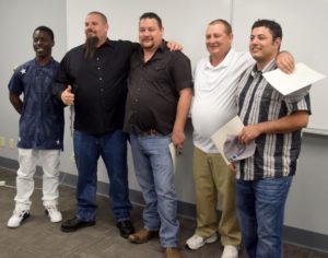 Salina Tech' first commercial truck driving class under the new A-OK program (Photos: Salina Tech) 