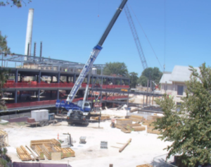 View of Wednesday's construction on the KSU campus via KSU cameras