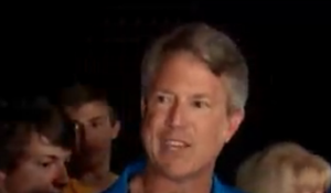 Roger Marshal celebrating his primary election victory on Tuesday