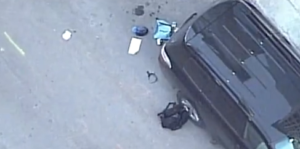 Black duffel bag with nearly $30K dollars from the bank-photo courtesy KSHB