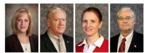 Well over a dozen Kansas Legislative incumbents have competitive races in the fall including (from left to right) Sen. Mary Pilcher-Cook, Sen. Steve Fitzgerald, Rep. Amanda Grosserode, and Rep. Ron Highland. KANSAS LEGISLATURE 