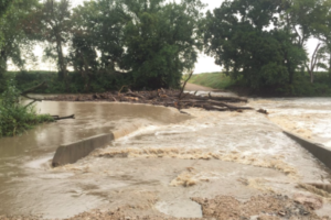 Flooded roads on Thursday photo Greenwood County Emergency Management