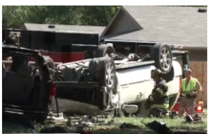 Crash scene from May of 2016