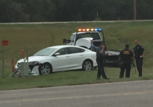 Vehicle involved in Wednesday's chase in Ellis County