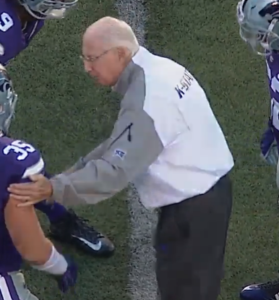 Coach Bill Snyder prior to Saturday's game with Texas Tech