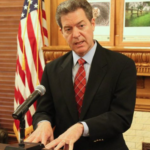 Governor Brownback -photo by STEPHEN KORANDA 