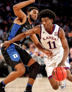 Josh Jackson scored seven straight in the second half -photo Univ. of Kansas Athletics