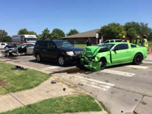 A Salina woman involved in this accident last month died of her injuries Thursday morning (Photo by Terry Tebrugge/Salina Post)